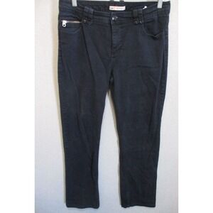 Lee No Gap Straight Leg Jeans Size 14 Black